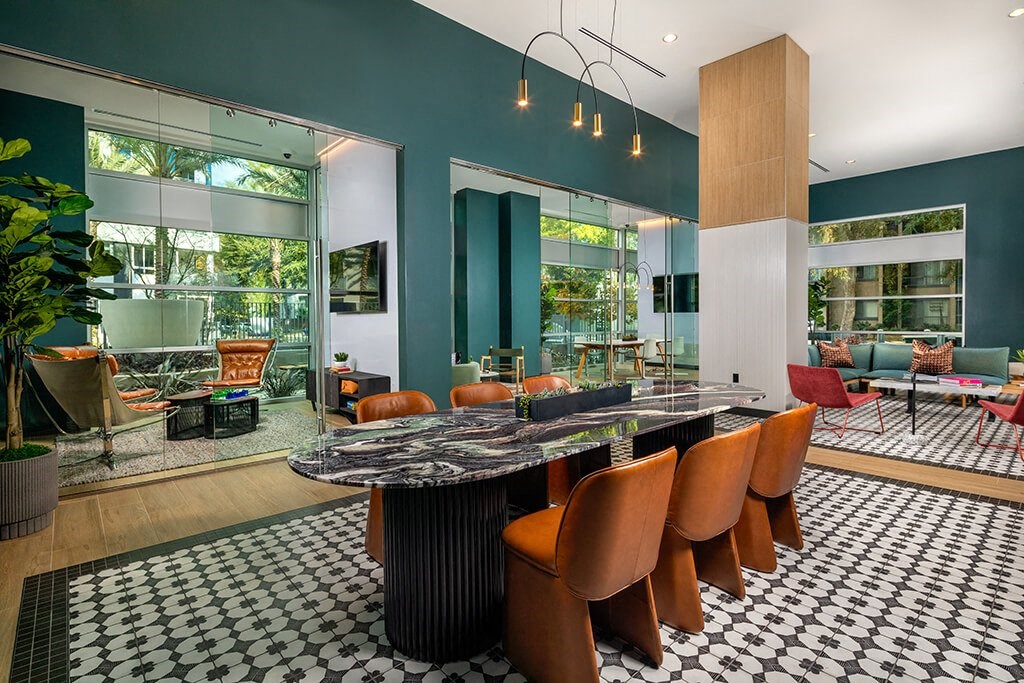 Co Work Click Table at Chroma Apartment Homes in Canoga Park CA