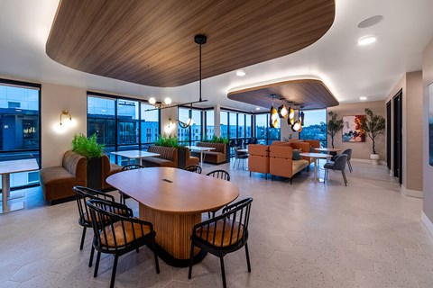 Co working lounge at The Brynn in Kirkland WA