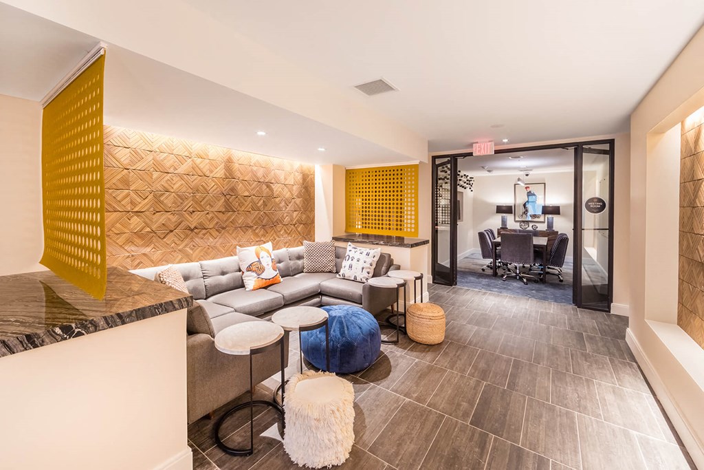 Co Working Lounge Seating at North at Totem Lake Apartments in Kirkland WA