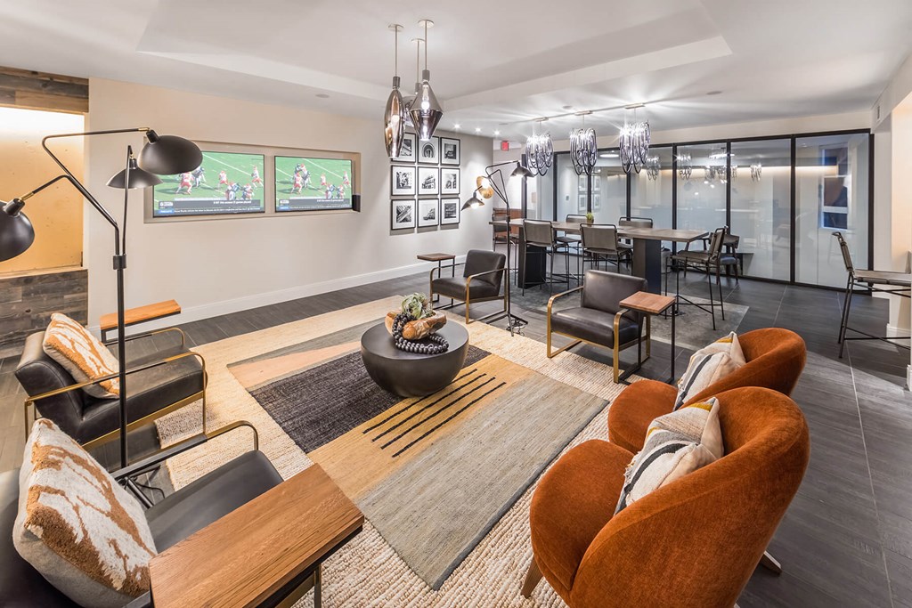 Co Working Lounge at Aspect at Totem Lake Apartments in Kirkland WA