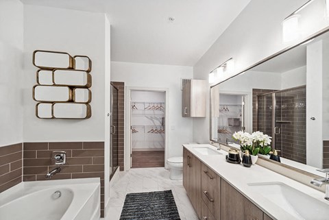 Cool Gloss Design Package Bathroom at The Quill Apartments in Milford, MA