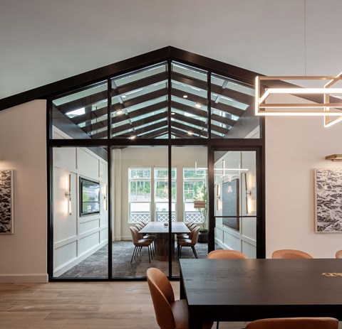 Coworking board room at Wayfern Apartments in Sandy Springs GA