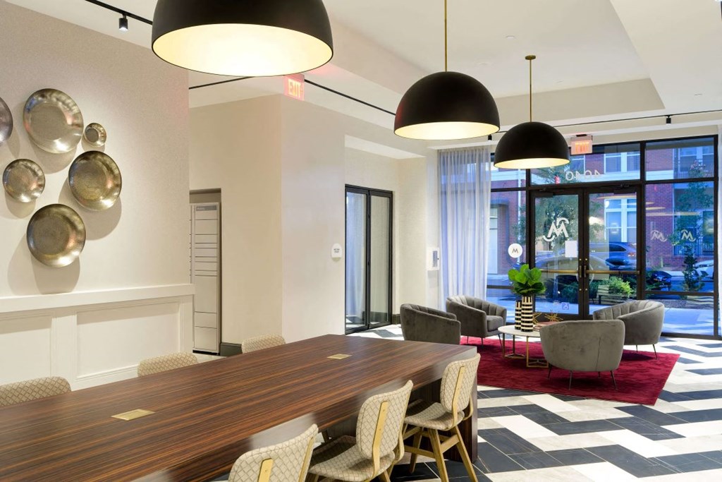 Coworking Lounge at the Moxley in Fairfax VA