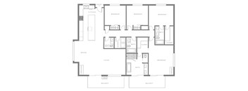 D1 floor plan image at The Cove Apartments in Tiburon CA