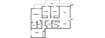 Four bedroom floor plan image at Glenmary