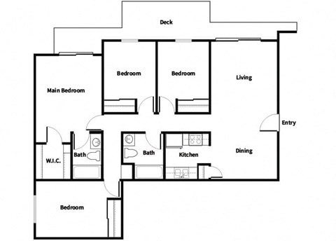 Four bedroom floor plan image at Glenmary