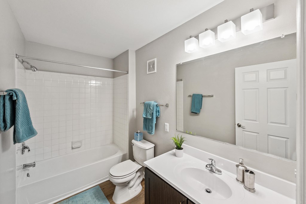 Bathroom with toilet at England Run North in Fredericksburg VA