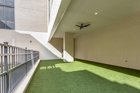 Dog park at 1010 Waugh Apartments in Houston TX