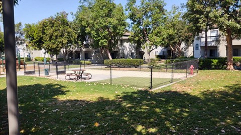 Dog park at Deerwood Apartments in Corona CA