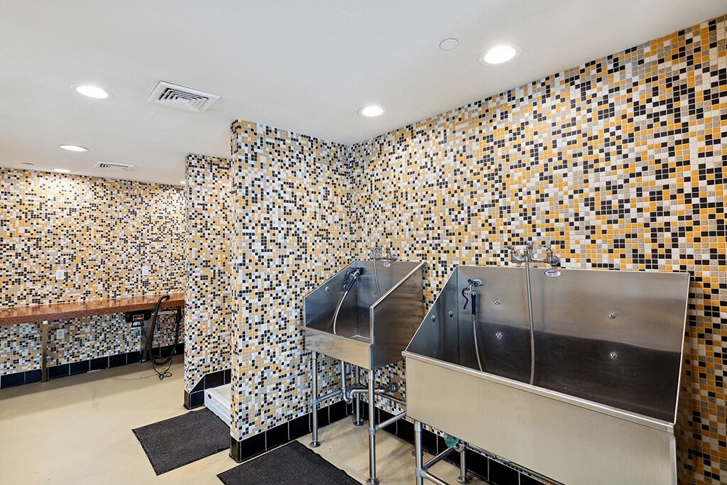 Dog wash sinks at Westerchester at the Pavillions in Waldorf MD