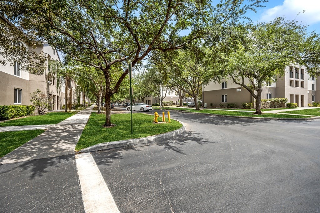Driveway at Cedar Grove Apartments in Miami FL