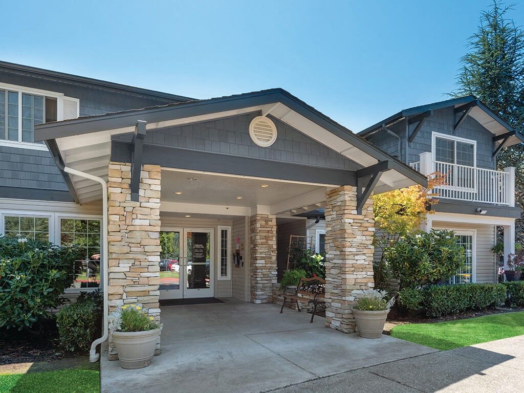 Entrance at Woodlands at Forbes Lake in Kirkland WA