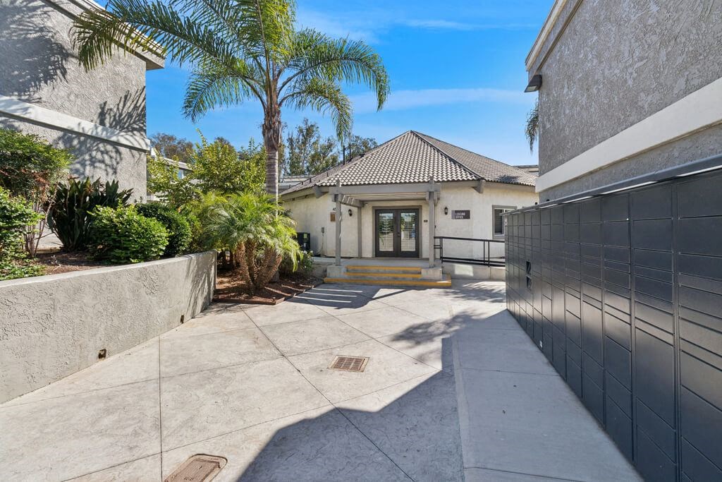 Amazon hub lockers at Park Crest Apartments in San Diego CA