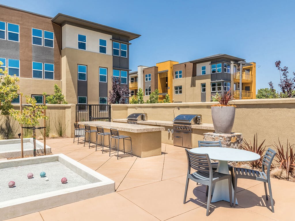 our apartments have an outdoor patio