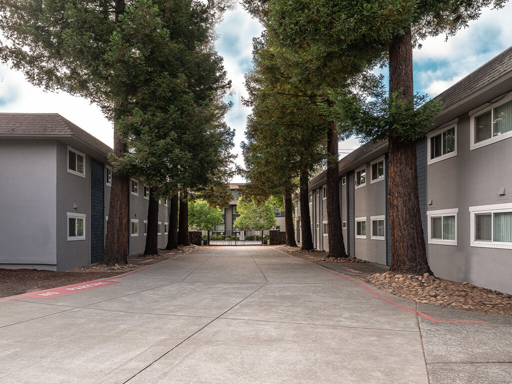 Exterior Buildings at Wyndover Apartment Homes in Novato CA