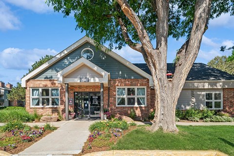 Leasing center at Rock Peak on Sunset Apartments in Longmont CO