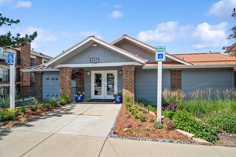 Exterior Leasing Office at Sky Rock Apartments in Longmont CO
