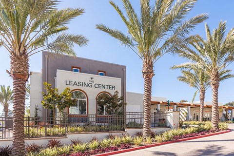 Exterior Leasing Office at The Seaton Apartments in San Diego CA