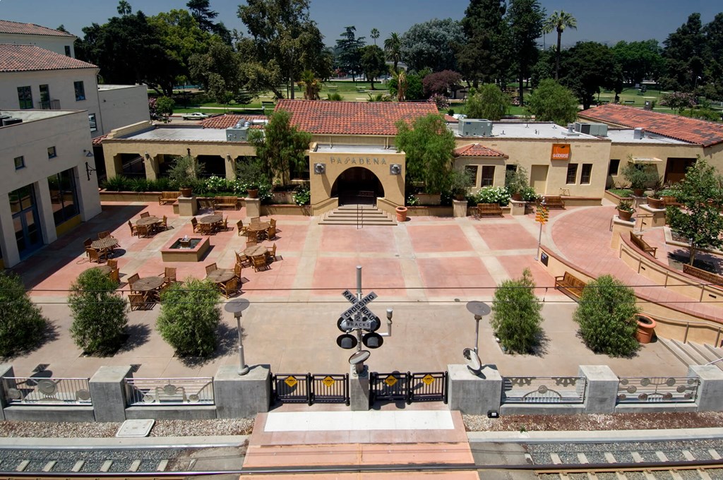 Exterior Santa Fe Depot at Haven at Del Mar Station Apartments in Pasadena CA