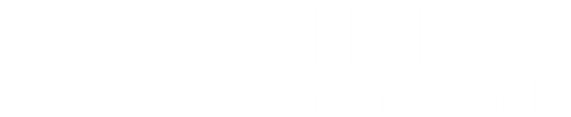 A green sign with the word Fairfield residential on it.