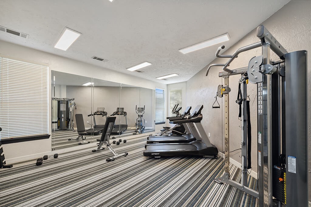 Fitness Center 1 at Tivoli apartments in Dallas TX