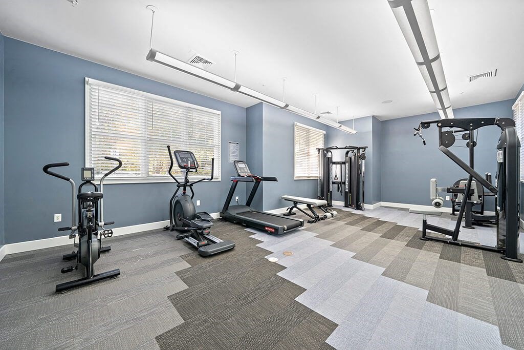 Fitness center cardio at Grand Oaks in Chester VA