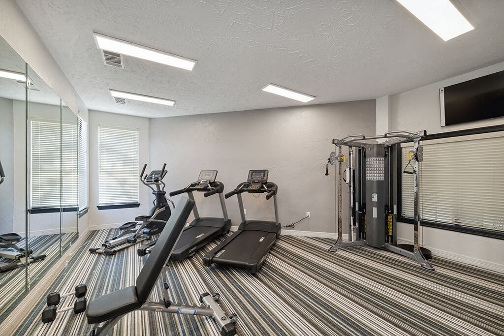 Fitness Center 2 at Tivoli apartments in Dallas TX