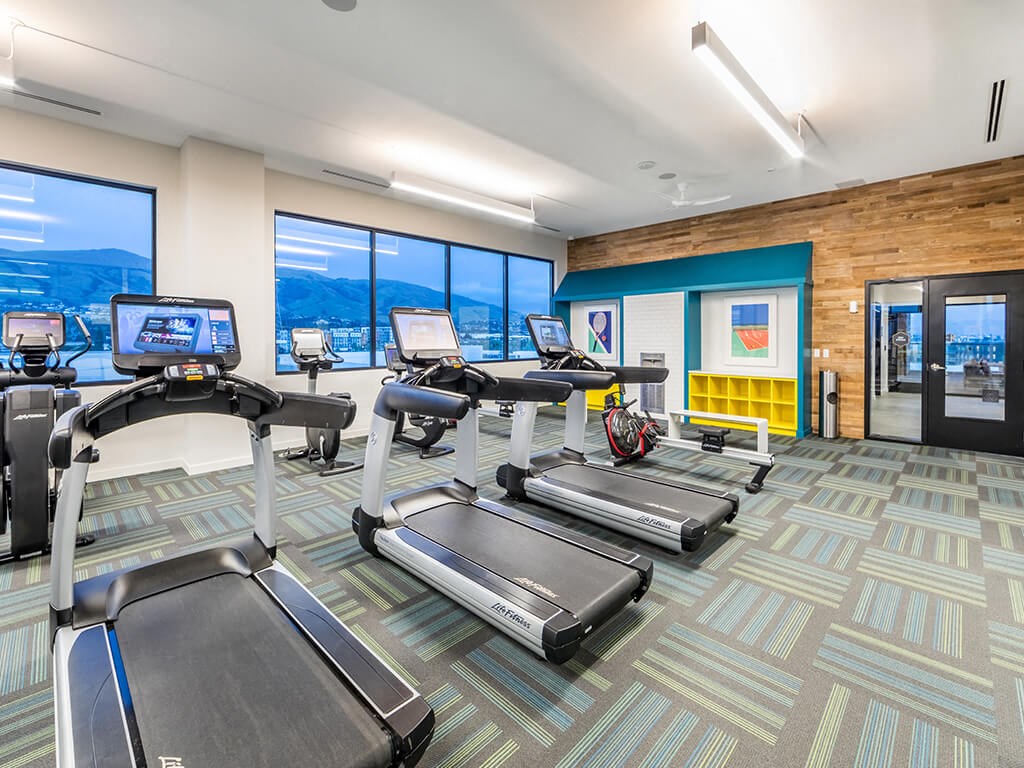 Fitness Center Cardio at Embark Apartments in Fremont CA