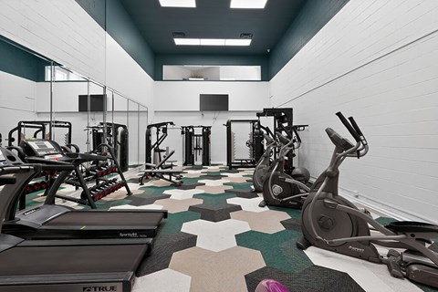Fitness center at Landmark at Wynton Pointe Apartment Homes in Nashville TN