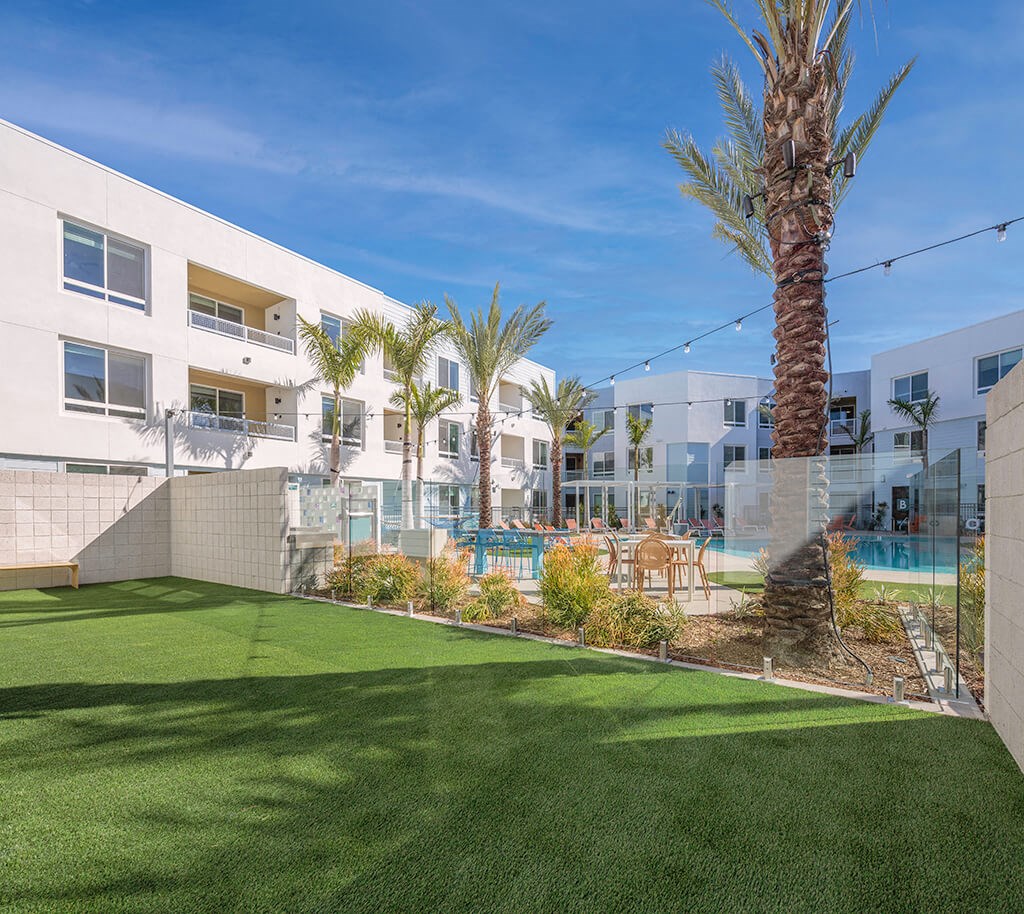 Fitness Center Lawn at Bevel Apartments in San Diego CA