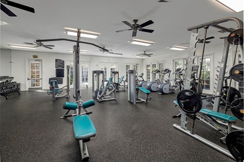 Fitness center at Campana Crown Valley Apartments in Mission Viejo CA