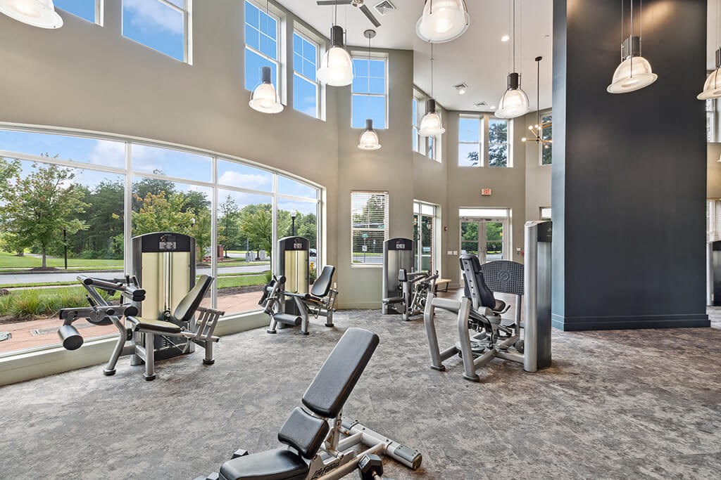 Fitness center cardio at Westerchester at the Pavillions in Waldorf MD