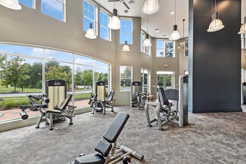 Fitness center cardio at Westerchester at the Pavillions in Waldorf MD