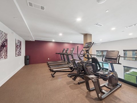 Fitness Center Upper Level Heights at 1520 Apartments in Houston TX