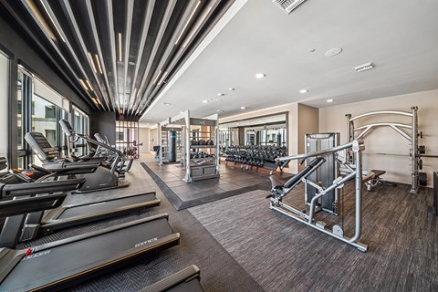 Fitness Center Weight and Cardio at Olivean Apartments in Broomfield CO