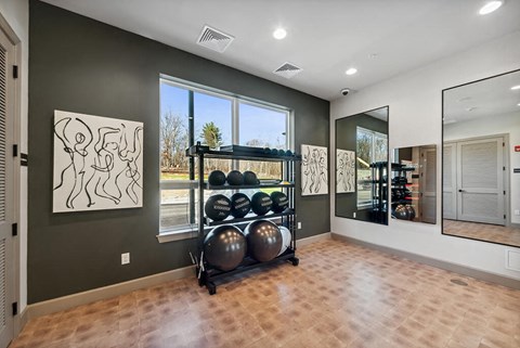 Fitness Center Yoga at The Quill Apartments in Milford, MA