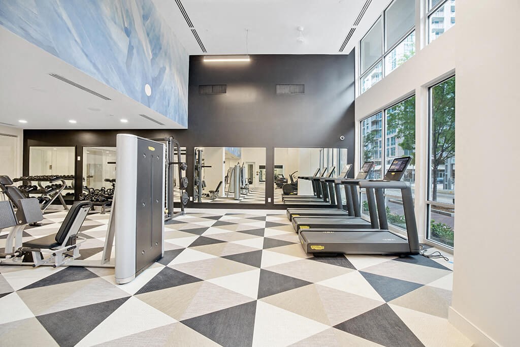Fitness Center at 1810 Main Apartments in Houston TX