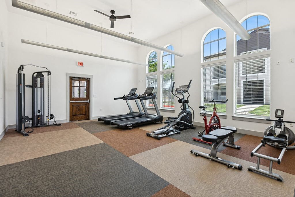 Fitness center at Bonito Parque Apartments in San Antonio TX