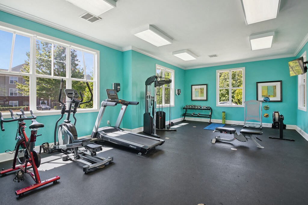 Fitness Center at Magnolia Pointe Apartments in Durham NC