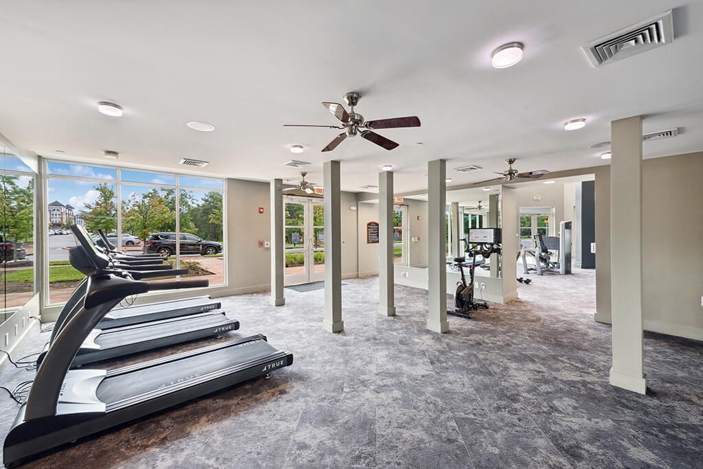 Fitness treadmills at Westerchester at the Pavillions in Waldorf MD