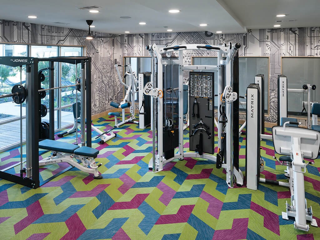 Fitness Center at Jada Legacy Central Apartments in Plano TX