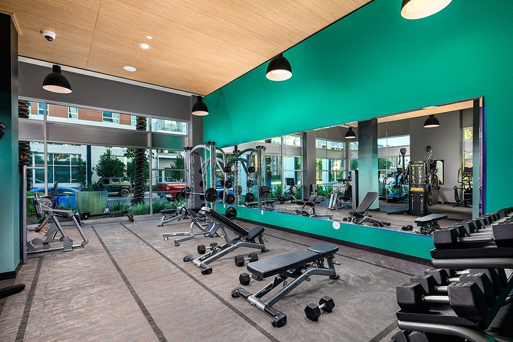 Fitness Empower Weight Benchs at Chroma Apartment Homes in Canoga Park CA