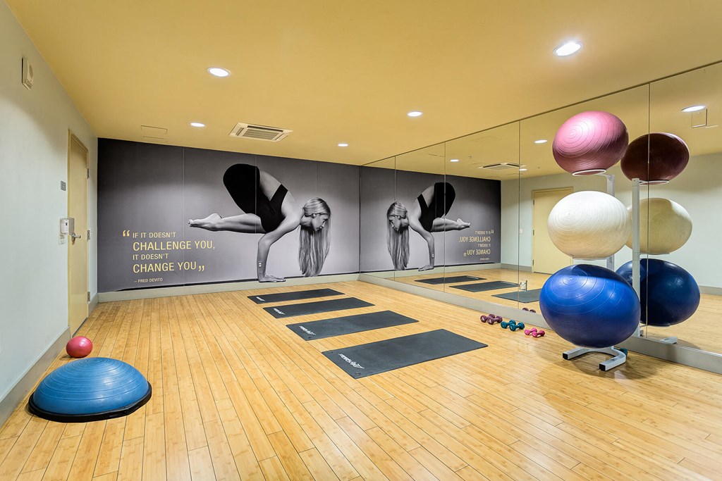 Fitness Studio at Haven at Del Mar Station Apartments in Pasadena CA