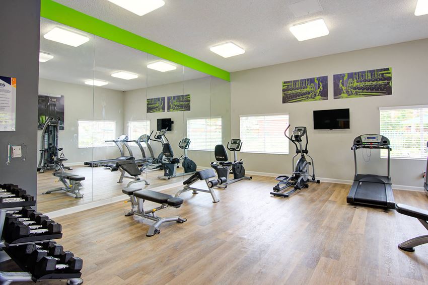 Fitness Center weights at Running Brook in Miami FL - Photo Gallery