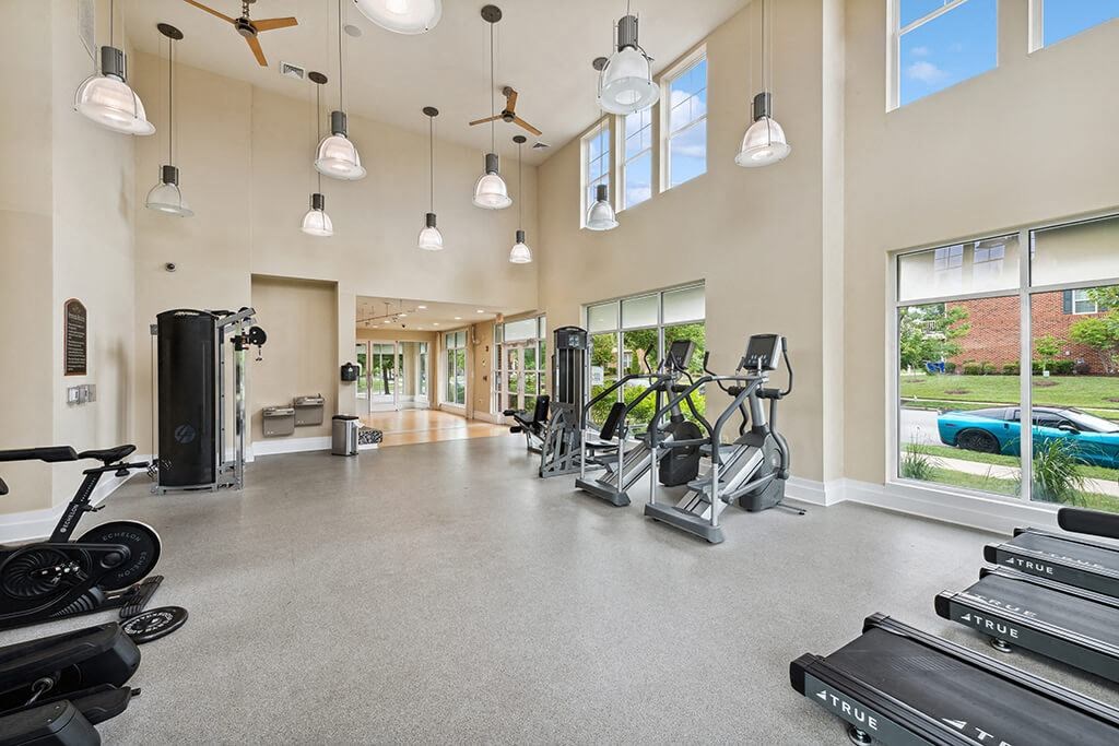 Fitness center at Westerchester at the Pavillions in Waldorf MD