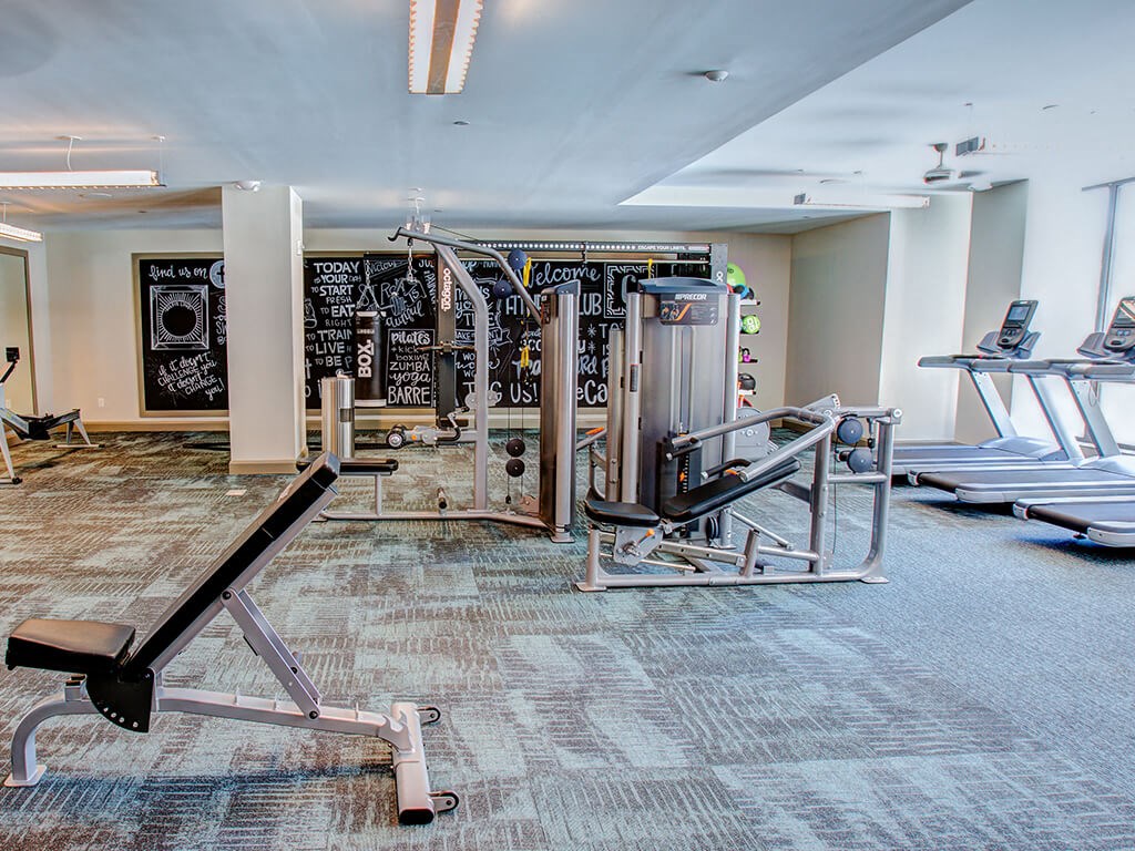 Fitness Center cardio machines at Caroline Charleston SC