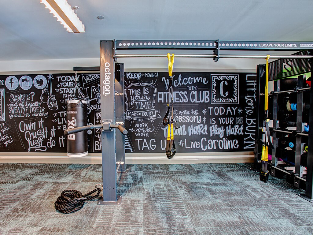 Fitness Center weights at Caroline Charleston SC