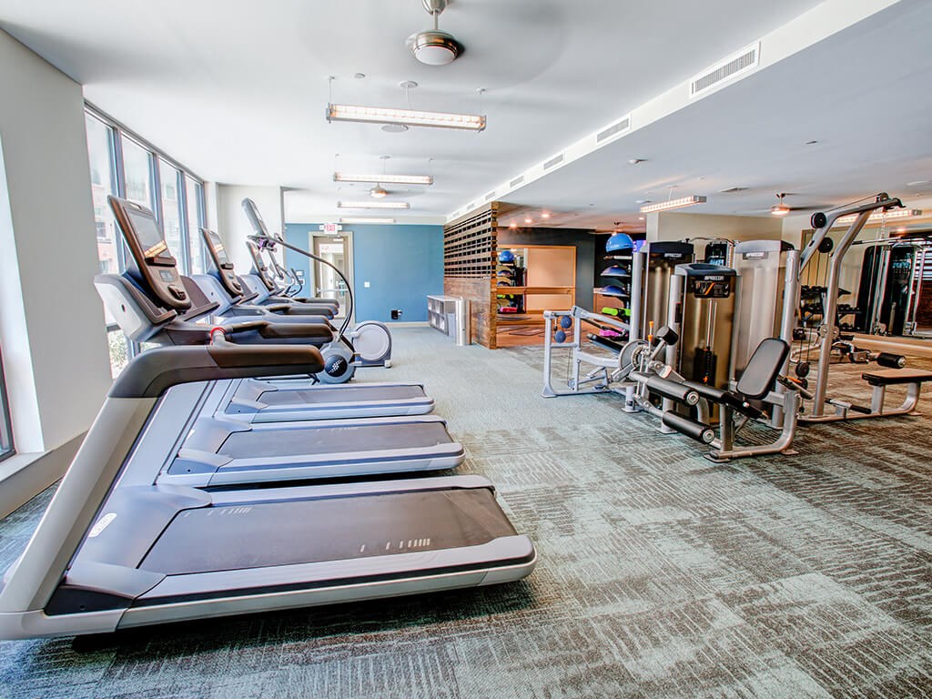 Fitness Center treadmills at Caroline Charleston SC