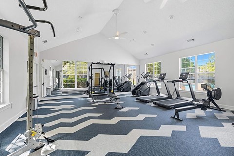 Fitness center at Chroma Park Apartments in Austell GA