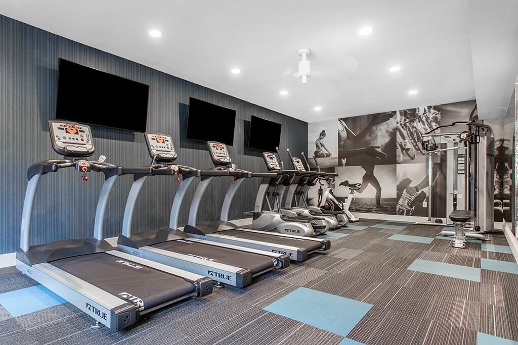 Fitness center at Cobalt Springs Apartment Homes in Taylors SC